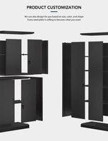 Armoire de rangement de bureau moderne réglable, armoire métallique verticale en acier, armoire de rangement d'outils de garage