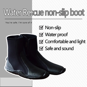 Bottes de sauvetage aquatique montantes, non réfléchissantes, en caoutchouc naturel, pour activités extérieures en rivière, taille adulte 10 - Product Image 5