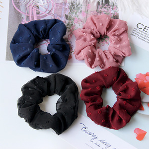 Seersucker-cintas elásticas para el pelo para mujer y niña, cintas para el pelo de Color sólido, accesorios para el cabello - Product Image 2