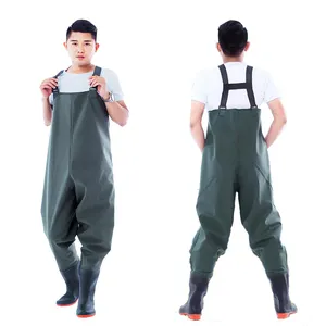Multi-functional Agricultural Pvc Fly Fishing Wear Wading Boots Farming Pants Fisher Waterproof Fishing Chest Waders