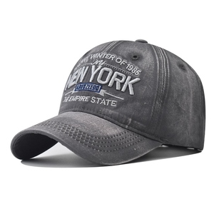 <span class=keywords><strong>Gorra</strong></span> de béisbol retro unisex con letras '<span class=keywords><strong>NEW</strong></span> <span class=keywords><strong>YORK</strong></span>', estilo lavado y desgastado, deportiva, con patrón urbano transfronterizo, a la moda y con personalidad. - Product Image 1