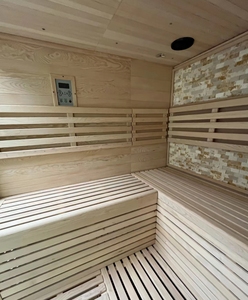 Kits de Sauna para Exteriores para Seis Personas, Diseño Exterior Estilo <span class=keywords><strong>Hobbit</strong></span>, Construcción Duradera, Sauna de Lujo para Jardín y Hogar, Estilo Finlandés - Product Image 5