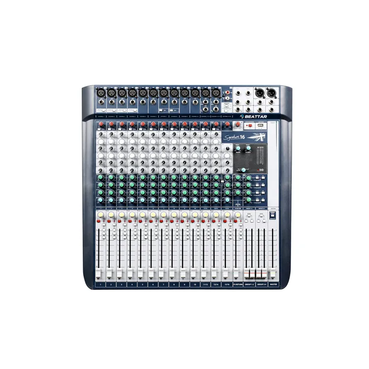 Placa de som signature16, de alta qualidade, sistema de som, dj, mixer, áudio 16ch, mixer
