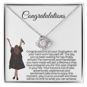 สร้อยคอทองแดงลายปมแห่งความรัก พร้อมการ์ดข้อความส่วนตัว ของขวัญสำหรับลูกสาว/พี่สาว สไตล์คลาสสิก - Product Image 3