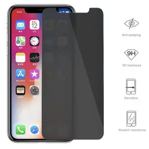 3D Full Cover Anti-spy Tempered Glass For IPhone 14 Pro Max Privacy Screen Protector For IPhone 13 12 Mini XS MAX 8 7 Plus