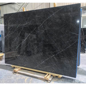 Idées de revêtements de sol pour hall d'hôtel 5 étoiles fabriqués en Chine : Carreaux de marbre gris foncé Pietra <span class=keywords><strong>60x60</strong></span> - Product Image 2