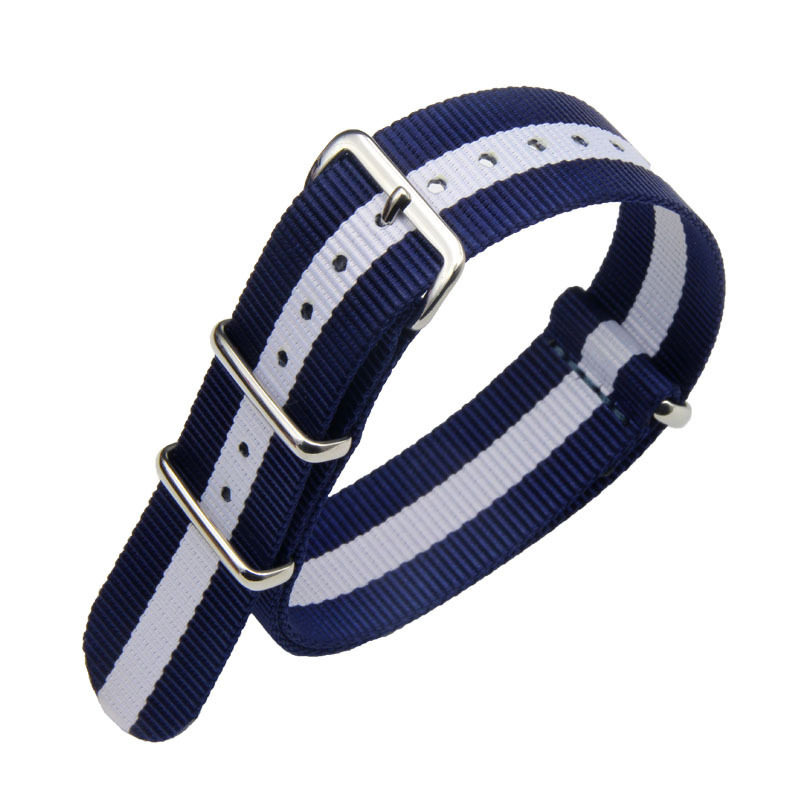 F16 Bleu Blanc Mix Boucle Argent