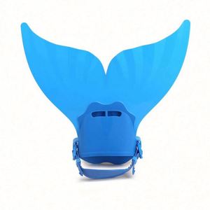 Aletas de Natación Monofin de Sirena para Adultos, Material PVC/PP, Colores Negro/Rosa/Azul, Aletas de Entrenamiento de Natación para Buceo - Product Image 6