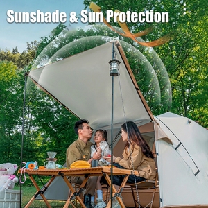 Tente familiale de luxe - Tente de glamping automatique pour 4 personnes avec grande zone de séjour, installation instantanée entièrement automatique - Product Image 5