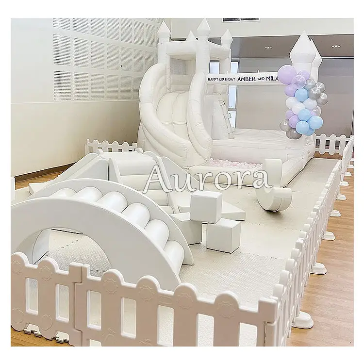 Hot new soft foam soft play equipment farm indoor white soft play sets for kids soft play soft play mats and fences