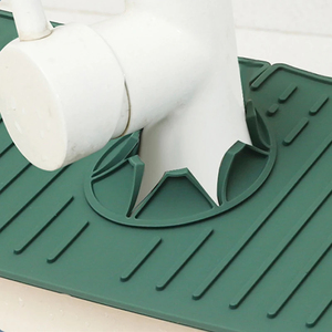 Silicone Drainage Pad Bathroom Kitchen Drip Mat Wash Basin Splash Proof Draining Pad <b>Table</b> Heat Insulation <b>Protector</b> - Product Image 5