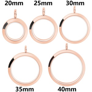 Acier inoxydable Mémoire vivante Flottant Médaillon Pendentifs Verre clair Photo Enfant Pendentif pour la main DIY Bijoux Accessoires - Product Image 4