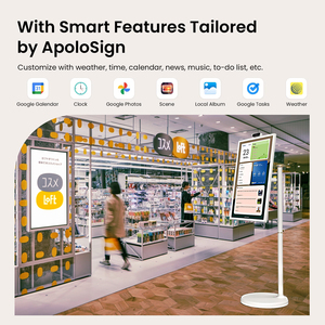 <span class=keywords><strong>27</strong></span> Inch Được Xây Dựng Trong Pin Android 12/13 OS Trên Bánh Xe LCD 10 Điểm Cảm Ứng Màn Hình Màn Hình Di Động Tất Cả Các Trong Một Thông Minh TV Cho Ngoài Trời - Product Image 4