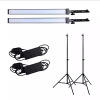 Kit de lampes de Studio Photo à LED, 2 pièces, lumière de remplissage vidéo pour la photographie en direct, éclairage de Streaming avec trépied