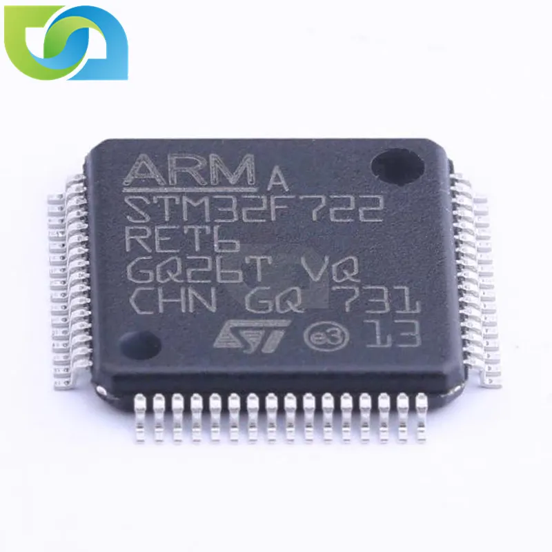 (Online Video Interview) STM32F722RET6 Integrated Circuit Electronic Parts STM32F722 LQFP-64 IC Chips MCU ARM STM32F722RET6TR
