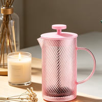 Cafetière à piston en verre de haute qualité pour usage domestique