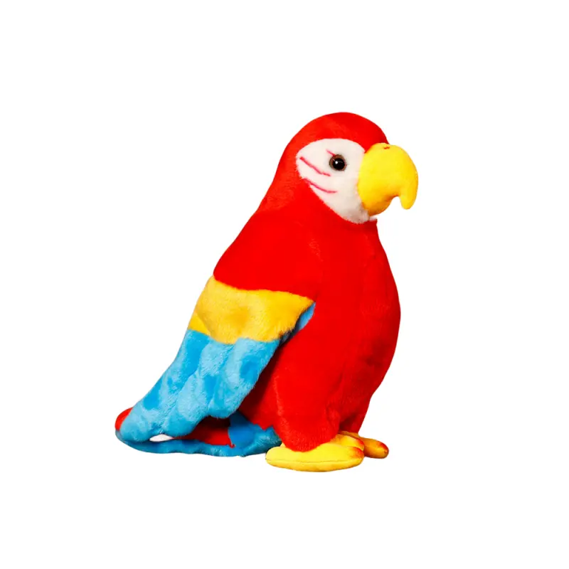 סיטונאי פלוסים חמודים זול צעצועי ציפור צבעוניים תוכי צעצוע רך לילד