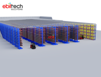 Étagère cantilever multi-niveaux en acier robuste pour entrepôt, avec protection contre la corrosion |   Système de stockage de marchandises à grande capacité et longue durée