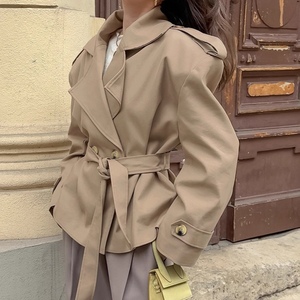 Gabardina Casual de Moda Otoñal para Mujer, Nueva Colección, con Cintura Ajustable - Product Image 3