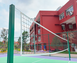 <span class=keywords><strong>Set</strong></span> di Rete e Pali da <span class=keywords><strong>Pallavolo</strong></span> Regolabili in Lega di Alluminio per Esterni, Resistenti allo Sbiadimento, Stile a Inserimento, Logo Personalizzato per Campo - Product Image 3
