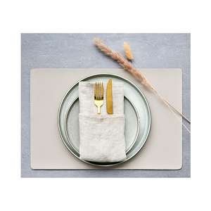 Zeller Present Tischset Kunstleder 45x30cm crema - Product Image 3