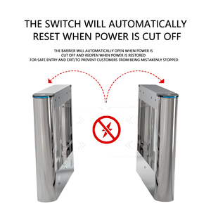 Manufacturer Wholesale <strong>Speed</strong> <strong>Gate</strong> Flap Swing Turnstile <strong>Gate</strong> Facial Recognition Access for Public Facility <strong>Building</strong> <strong>Office</strong> - Product Image 2