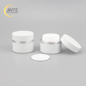 <span class=keywords><strong>2022</strong></span> Nuevo diseño Embalaje de aluminio 5G, tarro de aluminio blanco mate con borde plateado para gel de <span class=keywords><strong>uñas</strong></span> - Product Image 1