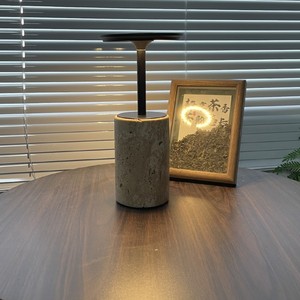 Modern Travertine Table <b>Lamp</b> <b>Led</b> Touch Control Tricolor <b>Light</b> Home Decor Living Room Bedroom Study Desk <b>Lamp</b> - Product Image 1