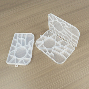 Transparent PP Plastic Storage Box With Compartments For Jewelry Tools Needles <b>Thread</b> <b>Beads</b> Fishing Gear 19.8x12.8x1.8cm - Product Image 3