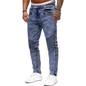 مصنع جديد الموضة جينز رجالي جينز دينم جودة ضيقة مخزون جينز الهيب هوب للرجال - Product Image 1