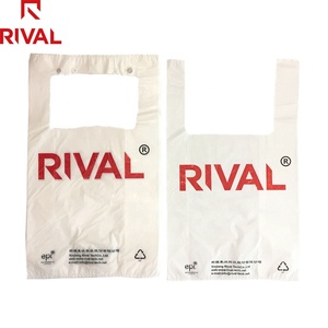 biodegradable Supermarket Thank <span class=keywords><strong>You</strong></span> Vest t shirt shopping plastic vest bag - Product Image 6