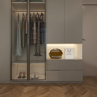 Systèmes de placards personnalisés Armoires de rangement pour vêtements modernes Ensemble organisateur de meubles de chambre Garde-robe à pied