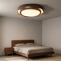Ventilateur de plafond sans pales avec LED, lampe moderne avec télécommande, accessoires de décoration pour chambre à coucher