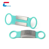 Dog Id Collar Tag Silikon Edelstahl Cat Laser Qr Code Benutzer definierte Nfc Blank Dog Tag