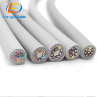 Cable de Control Remoto para Grúa con Aislamiento de PVC TPU 0.75X8C, 8 Núcleos, Revestimiento de PUR, Blindado, Cable de Alimentación Robótico