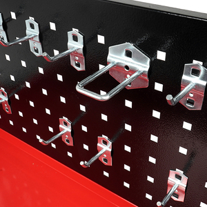 고품질 3단 공구 카트 트롤리, OEM/ODM/OBM 지원, 대용량 레드 색상 맞춤 제작 가능 - Product Image 2