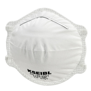 Respirador de Partículas Desechable en Forma de Copa KSEIBI, Juego de 3 Piezas, Certificado EN <span class=keywords><strong>149</strong></span>:2001, Mascarilla Antipolvo de Polipropileno No Tejido Blanco - Product Image 1
