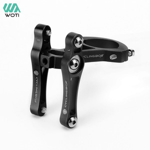 Cyclingbox Water Bottle Cage <b>Adapter</b> Aluminum Alloy Handlebar Mount Road Bike Mountain Bike Converter Black - Product Image 1