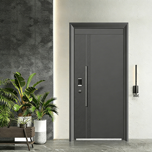 Puerta de Seguridad de Acero Moderna, Gran <span class=keywords><strong>Venta</strong></span>, Anti-Robo, <span class=keywords><strong>Entrada</strong></span> Principal para Casa, Superficie Acabada y Opciones Personalizadas para <span class=keywords><strong>Entrada</strong></span> - Product Image 5
