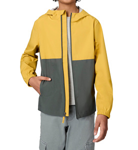 Veste d'automne pour garçon, chaude, écologique, imperméable, coupe-vent, respirante, à capuche, avec fermeture éclair et poche avant - Product Image 2