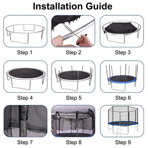 Bạt Lò Xo Thể Thao Ngoài Trời Lớn 10Ft 12FT Có Lưới An Toàn - Product Image 5