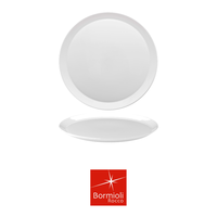 Assiette à pizza Grangusto Ø 33,5 cm en verre blanc Bormioli Rocco