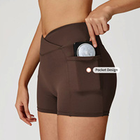 Shorts de yoga taille haute de qualité supérieure, neufs, couleur unie, séchage rapide, anti-transpiration, extensibles dans quatre directions, légers, pour course à pied et cyclisme en extérieur