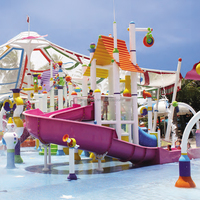 Solutions de piscines aquatiques Premium Splash Zone : Conception de petit parc aquatique d'aventure + Équipement de terrain de jeux durable
