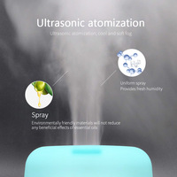 LEDEAST S05ML Tuya Smart 500ML Huile essentielle de grain de bois Humidificateur d'air ultrasonique Diffuseur d'arômes