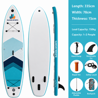 Planche à pagaie gonflable SUP tout usage pour adultes débutants, PVC léger, pont antidérapant en EVA, 12-30 kg, sports nautiques lac, rivière, mer