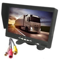 CVBS 1024x600 7 pouces 16:9 écran large TFT LCD 2AV moniteur de télévision de voiture autonome pour camion Bus système de rétroviseur de stationnement