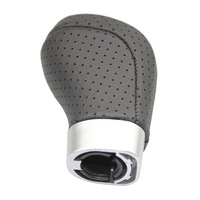 Pour BMW E46 E87 E90 E91 E92 E93 E81 F20 F30, poignée de levier de vitesses en cuir ergonomique cousue à la main, housse en cuir noir, 5/6 vitesses