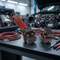 Connecteur automobile étanche TE SuperSeal 3.0mm, assemblage de câbles, fiche ECU 26 broches pour câblage de véhicule