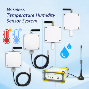 Capteur IoT agricole à distance, 4 ensembles, passerelle sans fil multipoint pour la température et l'humidité, enregistrement et alarme - Product Image 1